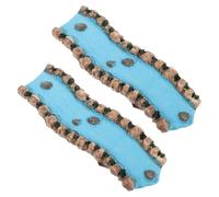 TOPBATHY 2pcs Resin Miniature Creek for Fairy Garden Realistic Micro River Ornaments for Sand Table Landscaping Resin Craft for Diorama and Emotional Relaxation Decor