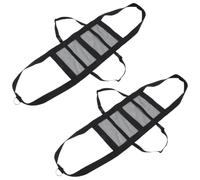 TOPBATHY 2pcs Reusable Black Pvc Pet Lifting Strap for Weighing Goats and Dogs with Flexible Design and Stable Weighing Process, for Veterinary Visits and Barns