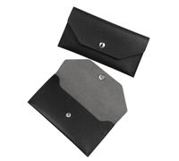TOPBATHY 2pcs Reusable PU Leather Cash Envelope Wallet Vintage Budget Organizer Pouch for Women Compact Clutch Style Money Storage and Financial Planning Travel-Friendly Utility Bag for