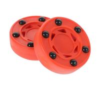 TOPBATHY 2pcs Roller Hockey Training Pucks High-density Composite Lightweight Low-friction Glide for Indoor Outdoor Street Hockey Game Balls for Players Teams Clubs