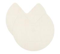 TOPBATHY 2pcs round Beige Non-slip Pvc Shelf Liners for Kitchen Drawer and Lazy Susan, Cut to Fit Decorative Pantry Cabinet Organiser Mats