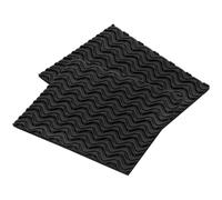 TOPBATHY 2pcs Self-Adhesive Rubber Shoe Sole Protectors Heel Protection, Non-Slip Cushioned Pads for Trainers and Sneakers, Sturdy Black Anti-wear Shoe Bottom Cushions for Everyday Use