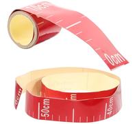 TOPBATHY 2pcs Self-adhesive Water Level Measuring Tool with Easy to Read Red Aluminum Foil Sticker Water Gauge Tool for Accurate and Swimming Pool Accessories