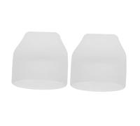 TOPBATHY 2pcs Silicone Clarinet Mouthpiece Tip Covers Protective Sleeve Soft Mouthpiece Cap for Recorder Instruments Anti-blocking Guard
