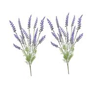 TOPBATHY 2pcs Simulated Lavender Artificial Flower Bouquet for Home Office Garden and Patio Decoration Elegant Faux Lavender Stems for Vibrant Atmosphere