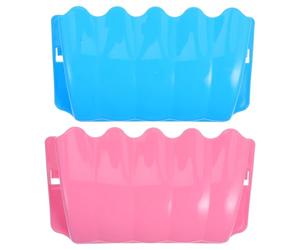 TOPBATHY 2pcs Small Animal External Grass Frames Rabbit External Grass Holder Smooth Surface Plastic Feeder outside The Cage for Guinea Pigs and Small Animals