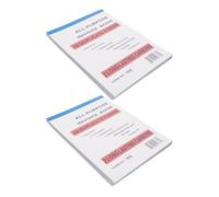 TOPBATHY 2Pcs Small Business Invoice Receipt Book with Purchase Order Tracking for Self-Employed Trade and Financial Record Management