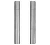 TOPBATHY 2pcs Stainless Steel Birth Certificate Holder Tube 3.5cm Diameter 30cm Length Document Storage Cylinder with Lid for Diploma, Marriage License, and Poster Protection