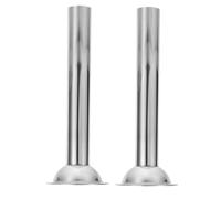 TOPBATHY 2pcs Stainless Steel Sausage Stuffer Tubes for Meat Grinders Dishwasher Safe Filling Funnels with Compatibility Tubes for Efficient Sausage Making and Easy Cleaning