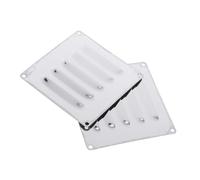 TOPBATHY 2pcs Stainless Steel Vent Cover Panels for Outdoor Fire Pit BBQ Fireplace Airflow Ventilation System for Balanced Combustion and Efficient Heat Distribution
