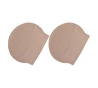 TOPBATHY 2pcs Stretchable Latex Bald Caps for Adults, Skin Color Bald Head Covers for Halloween Makeup, Theatrical Performances, Cosplay and Role Play Accessories