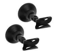 TOPBATHY 2Pcs Table Mic Stand with Stable round Base and Adjustable Arm, Plastic Short Microphone Stand Suitable for 3Cm Mic, No Installation Required for Public Speaking and Live Streaming