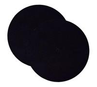 TOPBATHY 2pcs Thickness Felt Vinyl Record Pads for Turntable Phonograph Shock Absorption and Anti-shake Protection Music Supplies for Vinyl Record Player Accessories