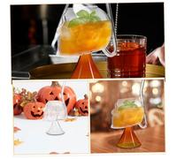 TOPBATHY 2pcs Transparent Skull Glass Goblet Creative Vampire Inspired Design Clear Glass Cocktail Wine Cups for Halloween Parties Home Bars Clubs Restaurants Hotels Multifunctional