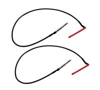 TOPBATHY 2pcs Ukulele Piezo Pickup System with Red Head High Precision Under Saddle Transducer for Acoustic Guitar Accessory Authentic Sound Jack for Practice and Performance