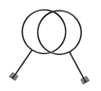 TOPBATHY 2pcs Wall-mounted Sports Ball Holder Rack Metal Basketball Football Volleyball Organizer with Matte Black Finish Easy DIY Assembly Space-saving Indoor Outdoor Storage