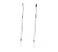 TOPBATHY 2Pcs Waterproof White Wooden Eyebrow Pencils for Delicate Makeup Application and Easy to Colour, and Smudge-Proof, for Everyday Use