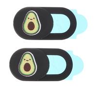 TOPBATHY 2pcs Webcam Cover Slide Privacy Protection Camera Cover Abs Material Black Ultra-thin Design for Laptop and Phone