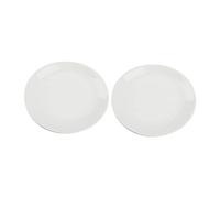 TOPBATHY 2Pcs White Ceramic 3.8 Inch Round Dishes for Electric Oil Burner and Aroma Diffuser Multi-Function Plate for Seasoning Candy or Craft Home Decoration Stable Design