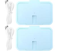 TOPBATHY 2pcs Wipe Warmer Portable Heater for Wet Tissues Wipes Warmer Temperature for Diaper Changes the Go