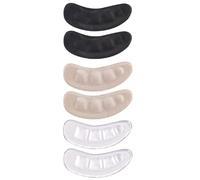 TOPBATHY 3 Pairs Sturdy Wear-Resistant Heel Pads Flannel and Gel Material, Skin-Friendly Anti-Abrasion Cushions, for Outdoors Use, Comfortable Shoe Support for High Heels and Loose