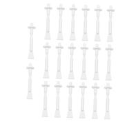 TOPBATHY 30pcs Nose Hair Wax Applicator Plastic Pp Sticks round Head for Precise Wax Application and Hair Removal, White Colour Suitable for Nose Dirt, under The Eyebrow and Lips
