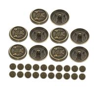 TOPBATHY 30pcs Vintage Alloy Coat Buttons with Sewing for DIY Crafting and Decoration Compact Retro Style Suitable for Coats Uniforms and Knitted Garments Lightweight Sewing Accessories