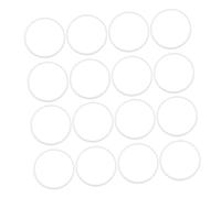 TOPBATHY 30pcs White Plastic DIY Craft Hoops for Making Dream Catchers, Wreath Hoops round Shape, Not Easy to Deform, Safe Material and Wall Hangings