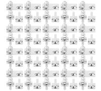 TOPBATHY 30sets Aaa Battery Spring Contact Plates Negative to Positive Conversion Metal Battery Connectors Replacement for Electronic Devices Remote Controls
