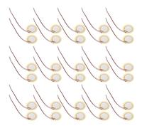 TOPBATHY 35pcs Piezo Discs Transducer Piezo Element for Buzzer Alarm System Acoustic Microphone Trigger Sound Sensor