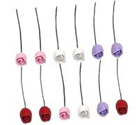 TOPBATHY 36 Pcs Miniature Clay Tulip Flower Models for Dollhouse Decor Lifelike Micro Landscape Artificial Mini Flowers in Pink White Red Purple DIY Decorative Scenery