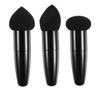 TOPBATHY 3pcs Beauty Makeup Pen Heart Shaped Applicators and Wet Dry Makeup Pens Portable Sponges for Cosmetics Tools for Go Application