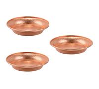TOPBATHY 3pcs Buddhist Water Offering Bowl Tibetan Decorative Bowl Copper Plate Home Decor for Temple and Meditation