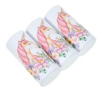 TOPBATHY 3pcs Car Tissue Tubes for Cup Holder Multi-Function Paper Facial Tissues Disposable for Vehicle Office and Place is Needed 50 Sheets