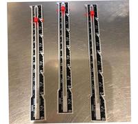 TOPBATHY 3pcs DIY Sewing Rulers Aluminum Measuring Tools for Button Positioning Margin and Parallel Lines Metric Scales Practical Handcraft Gauge Random Color