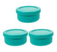 TOPBATHY 3pcs Dough Container Pizza Proofing Box Silicone Container Butter Dish with Lid Car Accessories Pizza Compact Dough Convenient Bowl Seal Cake