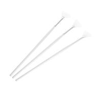 TOPBATHY 3pcs Fan Shape Facial Mask Brush with Long Handle for Precise Skin Care Application Smooth Coverage Comfortable Grip for Eyes and Nose Areas Professional DIY Beauty Tool for Women