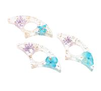 TOPBATHY 3pcs Floral Resin Book Page Holder Bookmarks 3.07x1.42x0.39in Thumb Support Hold Pages Open Creative Elegant Resin Art for Studying and Reading Book Essentials for Readers