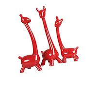 TOPBATHY 3pcs Giraffe Ceramics Ornaments Desktop Creative Table Adornment Home Office Decor Party Christmas Shelves Ornaments