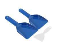 TOPBATHY 3pcs Ice Scrapers for Car Windshield Versatile Snow Remover Freezer Defroster Tools for Driveway Deep Freezer Use Lightweight Portable Design for Rapid Frost Removal