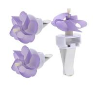 TOPBATHY 3pcs Kawaii Car Accessories Interactive Flower Air Freshener Clips for Car Vent Decoration Cute Windmill Design Enhances Aesthetic Appeal Visual Charm Your Vehicle