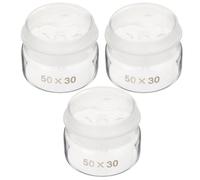 TOPBATHY 3pcs Labs Glass Weighing Bottles with Lid 1.97x1.97x1.57 for Practical Use in Chemistry Teaching and Experiment