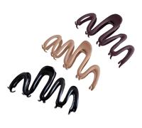 TOPBATHY 3pcs Large Matte Plastic Hair Claw Clips for Women Lightweight with Wave Structure Design Securely Hold Thin or Thick Hair and Everyday Use