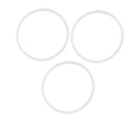 TOPBATHY 3pcs Leakproof Silicone Sealing Rings for Insulated Containers Round Lunch Box Gaskets Microwave Safe Elastic Replacement Seals Spill Food Storage Accessories