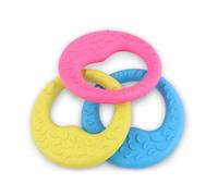TOPBATHY 3pcs Pack Moon Type Tpr Dog Chew for Pet Dogs Stands to Chewing and Scratching Soft Sturdy Playing Color