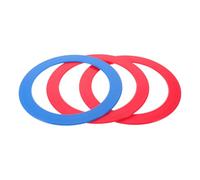 TOPBATHY 3pcs Plastic Juggling Ring for Beginner Training, Safe and Smooth Edges Design, Vibrant Colour, for Circus School Equipment and Juggling Games Practice