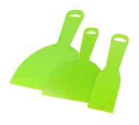 TOPBATHY 3PCS Printer Spatula Ergonomic Hot Bed Tools with Rounded Edges for Resin and Plastic Build Surface Multifunctional Printing Accessories in Light Green