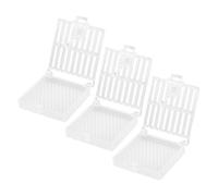 TOPBATHY 3pcs Queen Cage Bee Queen round Plastic White Professional Beekeeping Supplies Beekeepers