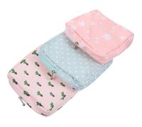 TOPBATHY 3pcs Sanitary Napkin Storage Bag Portable Women Menstrual Pad Pouch Washable Organizer for Feminine Products