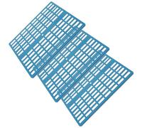 TOPBATHY 3pcs Small Animal Feet Pad Cage Resting Mat High Strength Plastic Blue Pet-friendly Floor Protector for Living Room Balcony Use with Chinchilla Puppy